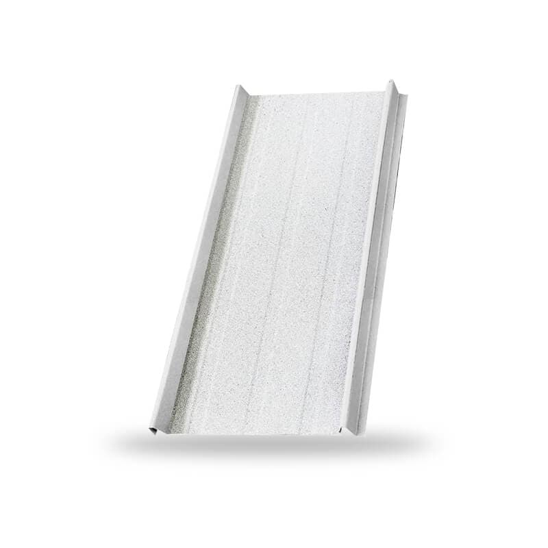 หลังคาเหล็กเคลือบเซรามิก SNAPLOCK 300 สี Daisy White สีพิเศษ KINROOF