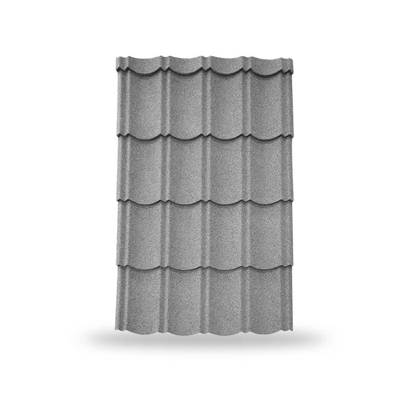 หลังคาเหล็กเคลือบเซรามิก ลอนเมอริเดียน 760 สี Midnight Gray | KINROOF