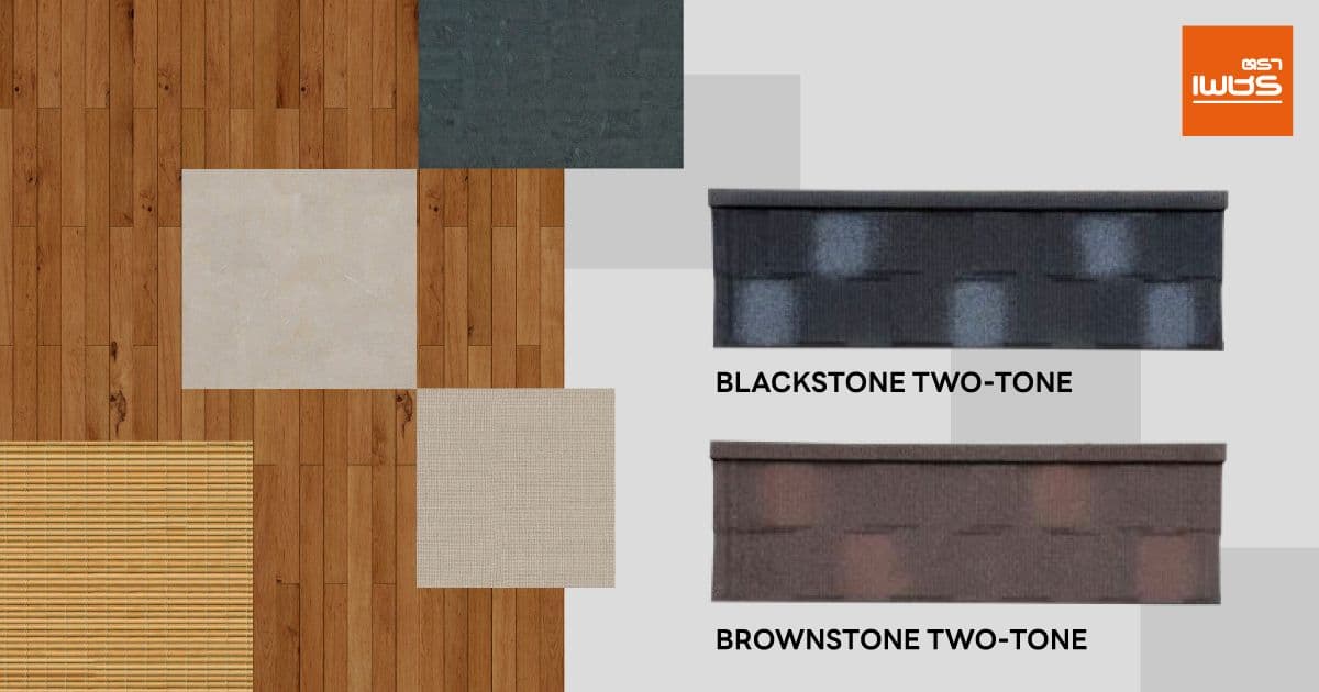 แผ่นหลังคาเหล็ก Shingle Brownstone Two-Tone thumbnail 2