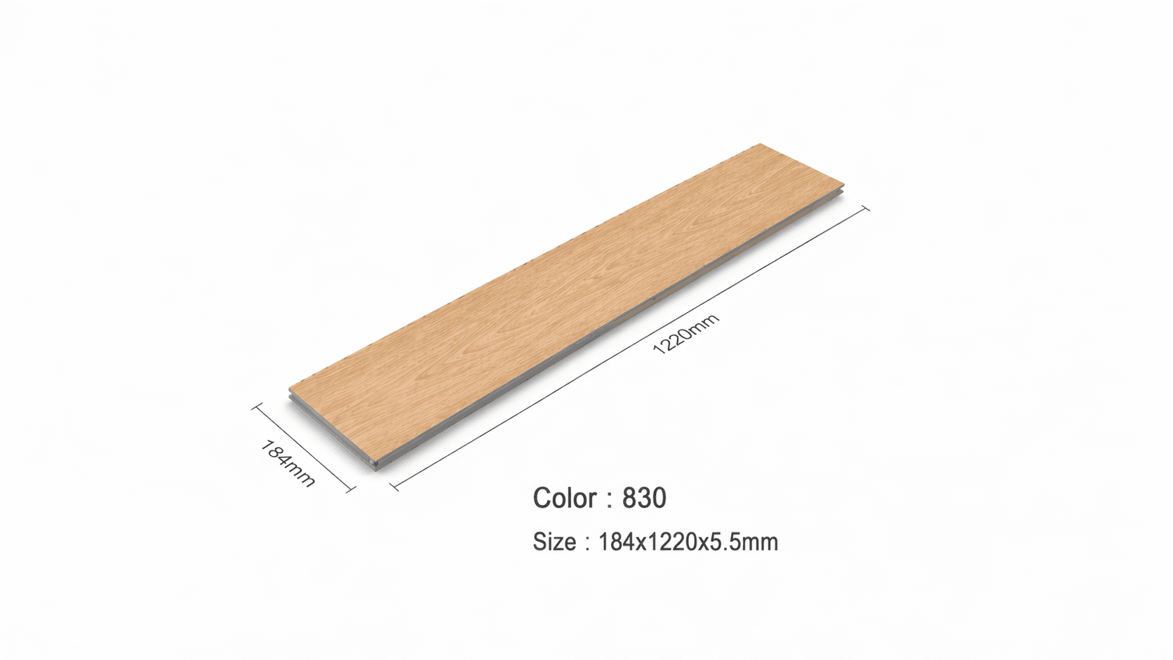 กระเบื้องยาง SPC Click-Lock สี.830 thumbnail 2